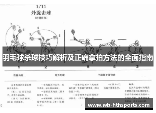 羽毛球杀球技巧解析及正确拿拍方法的全面指南